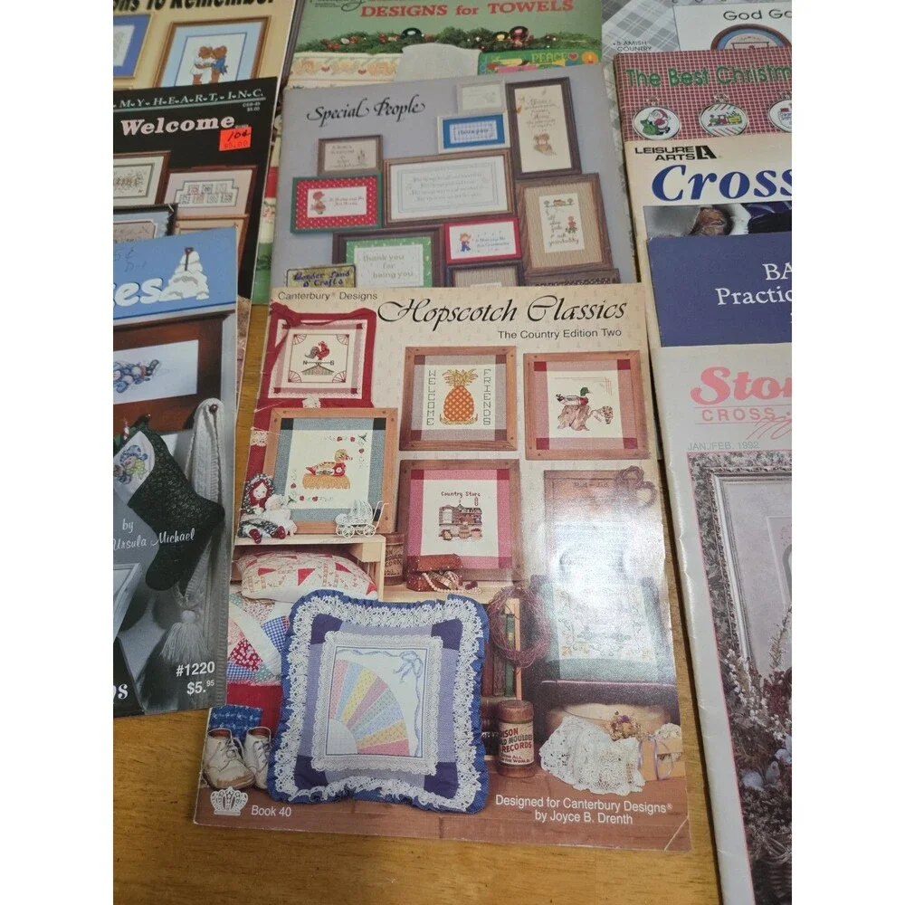 Lot of 14 Cross Stitch Leaflets